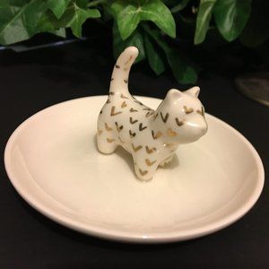 Ceramic Cat Ring/Trinket Dish